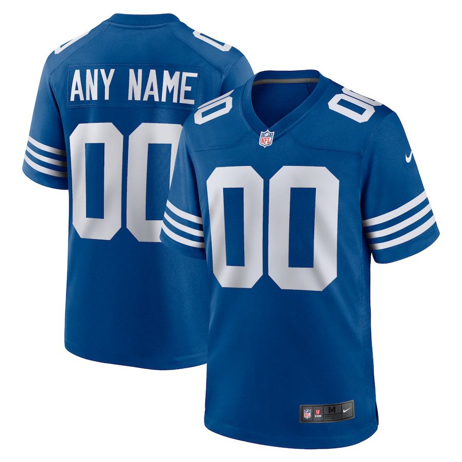 Men Indianapolis Colts Nike Royal Alternate Custom NFL Jersey